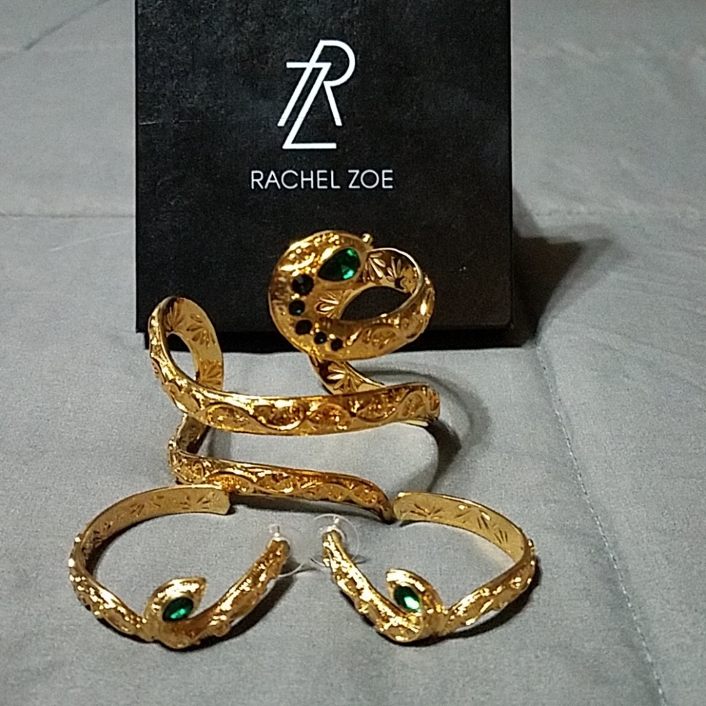 Rachel zoe cuff bracelet and matching earrings